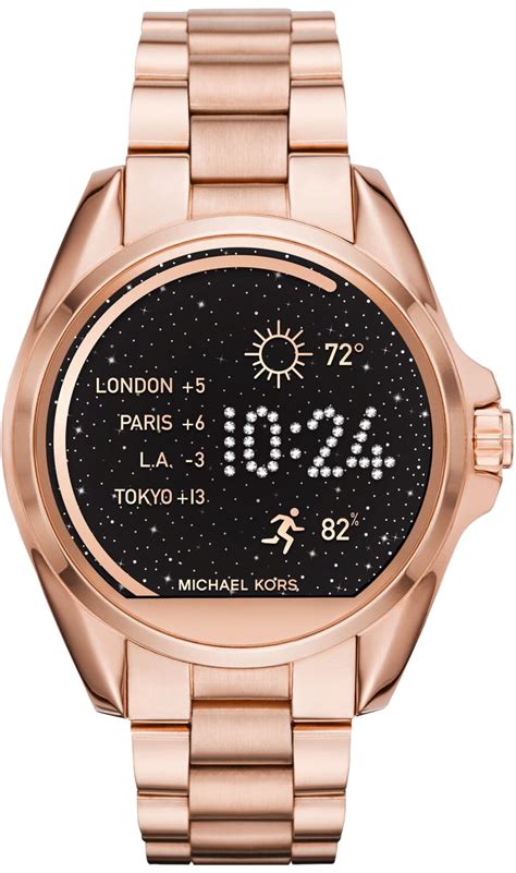 michael kors smart watch rose gold